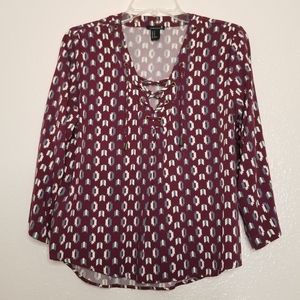 Burgundy top